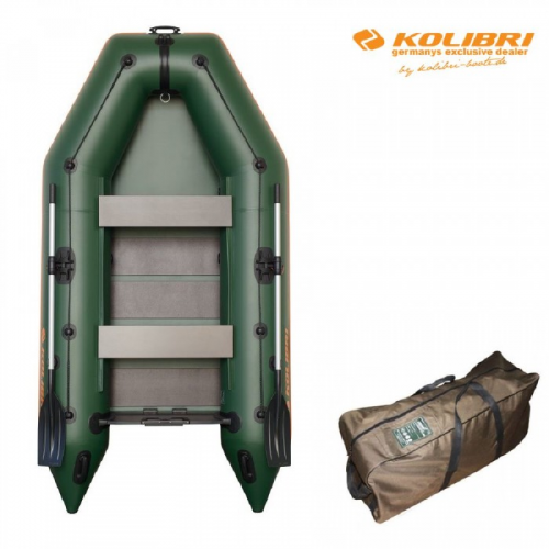 Pripučiama Motorinė Valtis KOLIBRI Standart KM-280 Su Dugnu "Knyga"